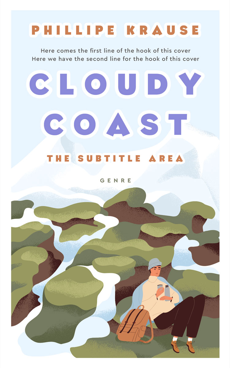 2D view of Premade Travel Book Cover - Clay Creek