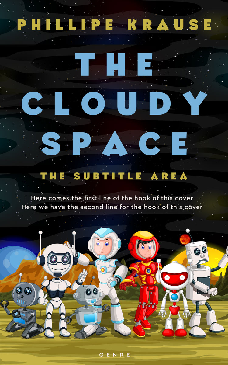 2D view of Premade Children's Book Cover - Cod Gray