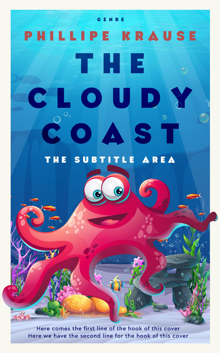 2D view of Premade Nature Book Cover - Rose Fog