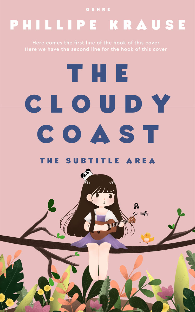 2D view of Premade Children's Book Cover - Rose Fog