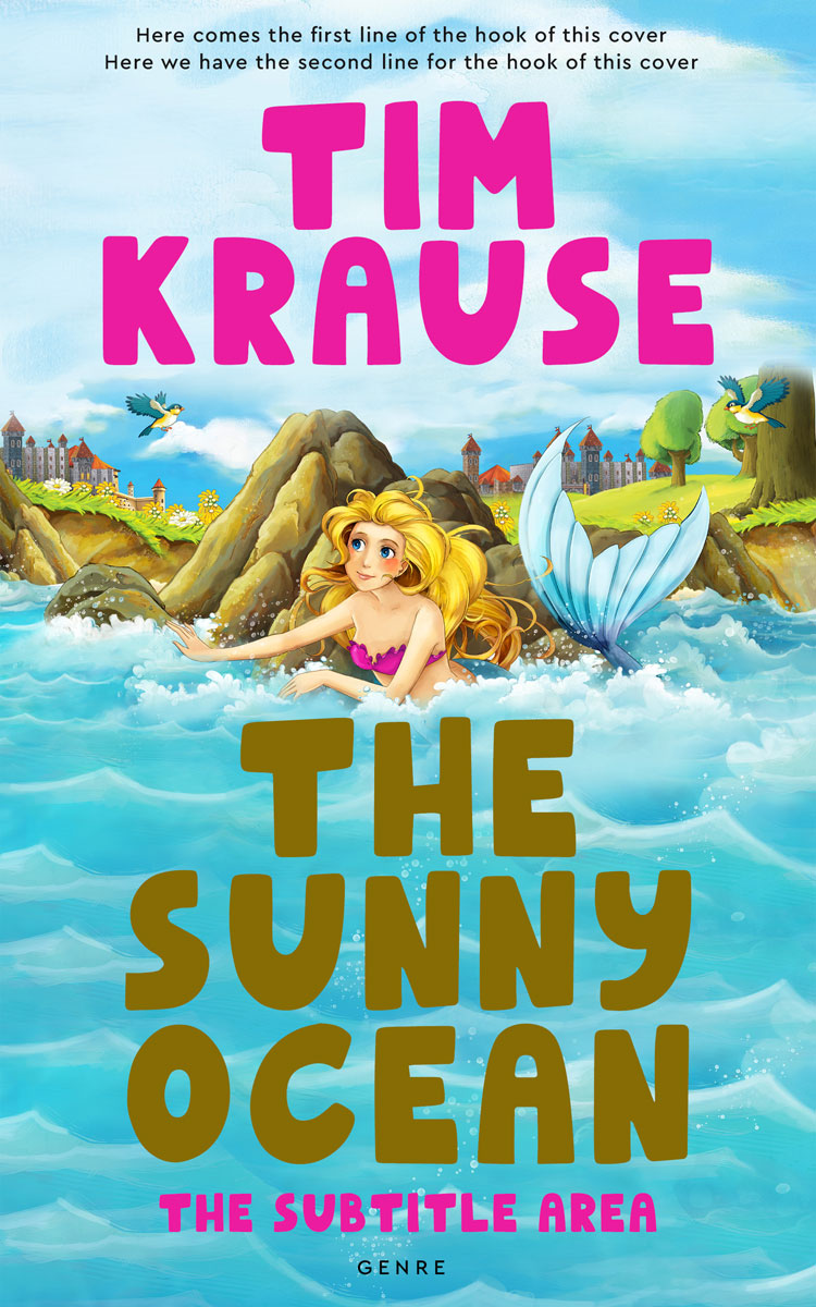 2D view of Premade Fantasy Book Cover - Bermuda