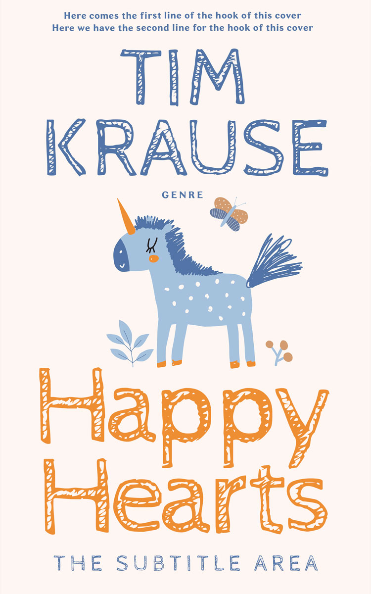 2D view of Premade Fantasy Book Cover - Soft Peach