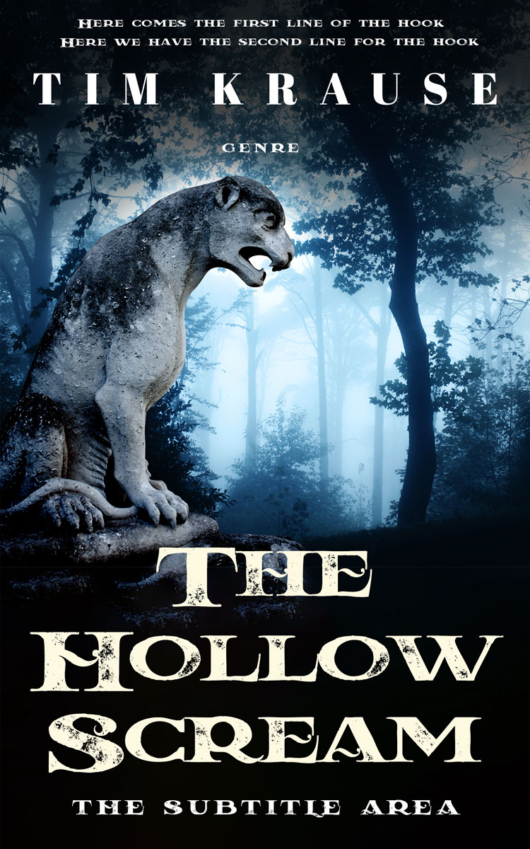 2D view of Botticelli #25285 - Premade Horror Book Cover