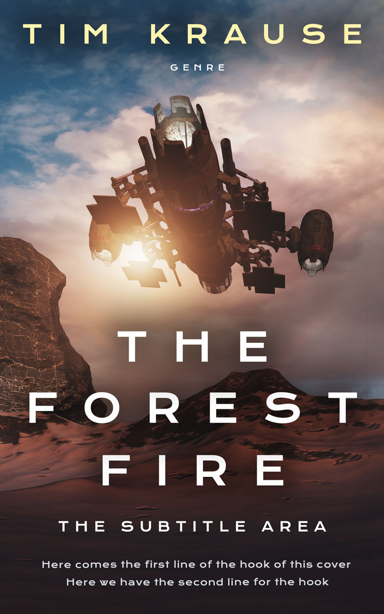 2D view of Premade Science Fiction Book Cover - Thunder