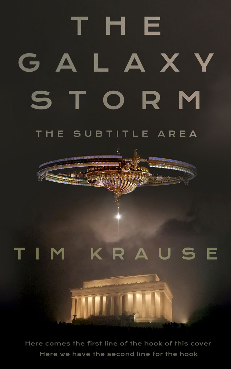 2D view of Premade Science Fiction Book Cover - Zeus