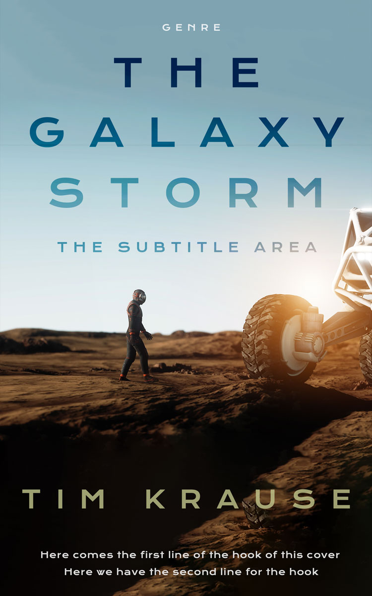 2D view of Premade Science Fiction Book Cover - Heather