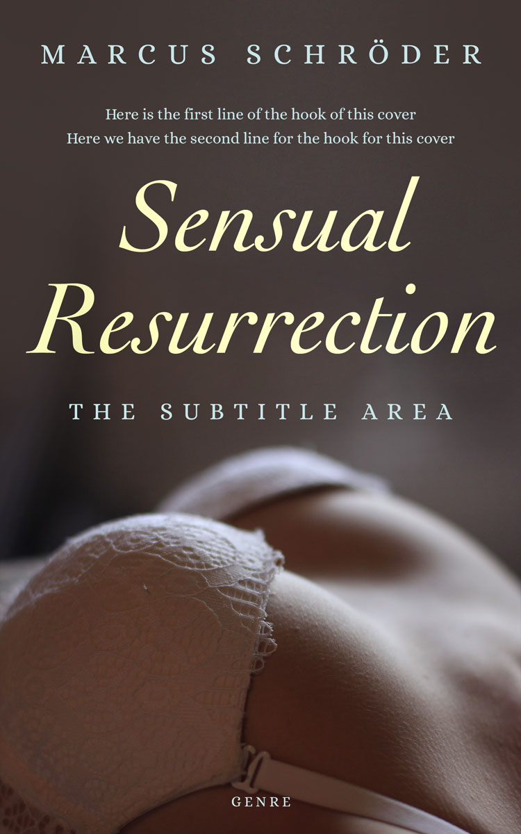 2D view of Premade Erotica Book Cover - Taupe