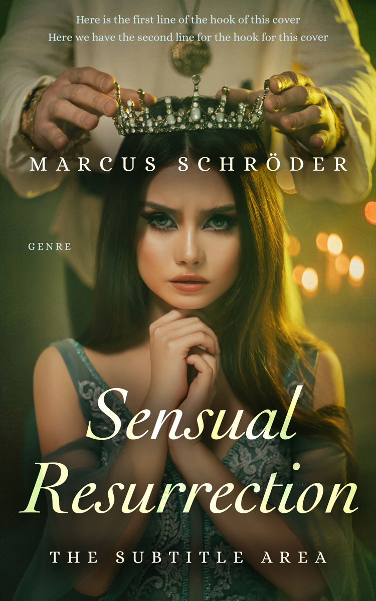 2D view of Premade Royal Romance Book Cover - Birch