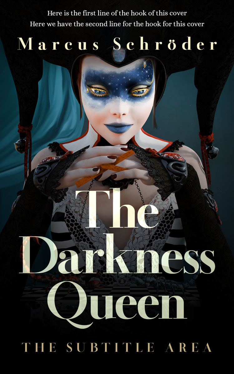 2D view of Premade Fantasy Book Cover - Bunker