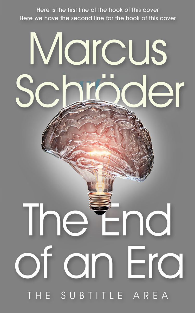 2D view of Premade Self-Improvement & Self-Help Book Cover - Gray