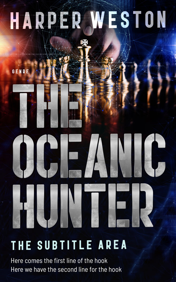 2D view of Premade Science Fiction Book Cover - Cinder