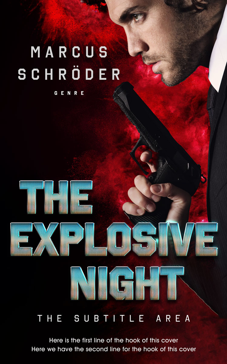 2D view of Premade Mystery & Thriller & Suspense Book Cover - Old Rose