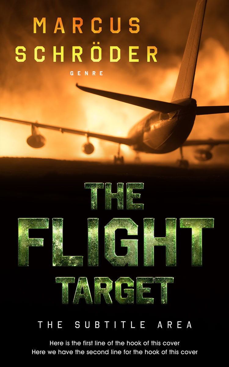 2D view of Premade Mystery & Thriller & Suspense Book Cover - Graphite