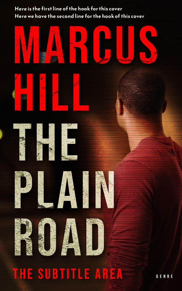 2D view of Premade Action & Adventure Book Cover - Roman