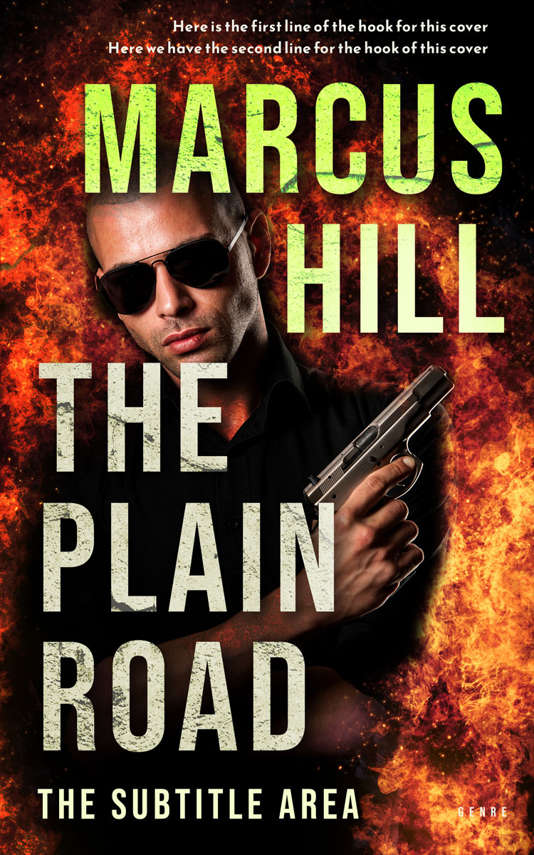 2D view of Premade Mystery & Thriller & Suspense Book Cover - Coffee Bean