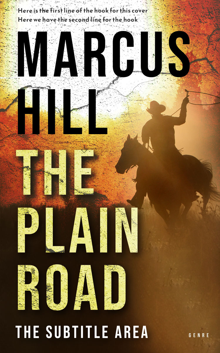 2D view of Premade Action & Adventure Book Cover - Deep Oak