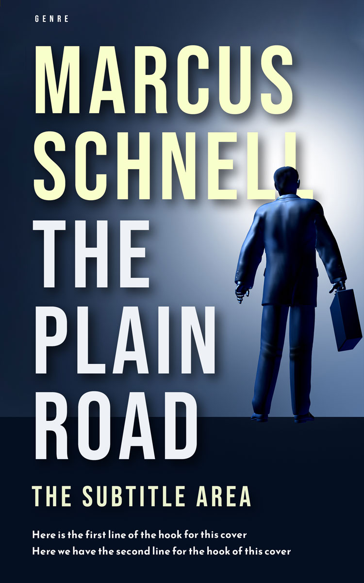 2D view of Premade Business Book Cover - Green White