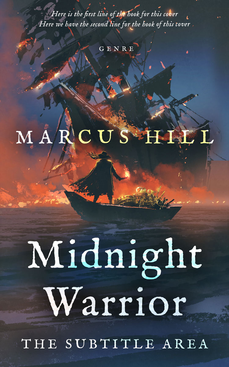 2D view of Premade Historical Book Cover - Tuna