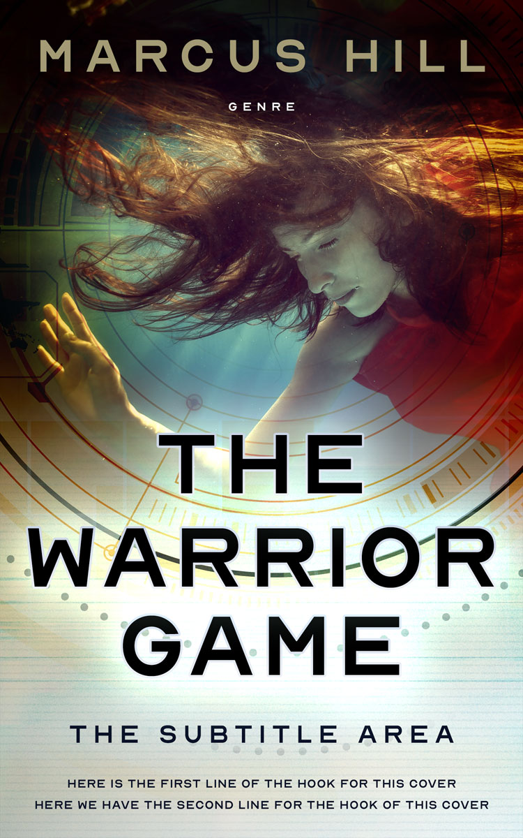 2D view of Premade Mystery & Thriller & Suspense Book Cover - Periglacial Blue