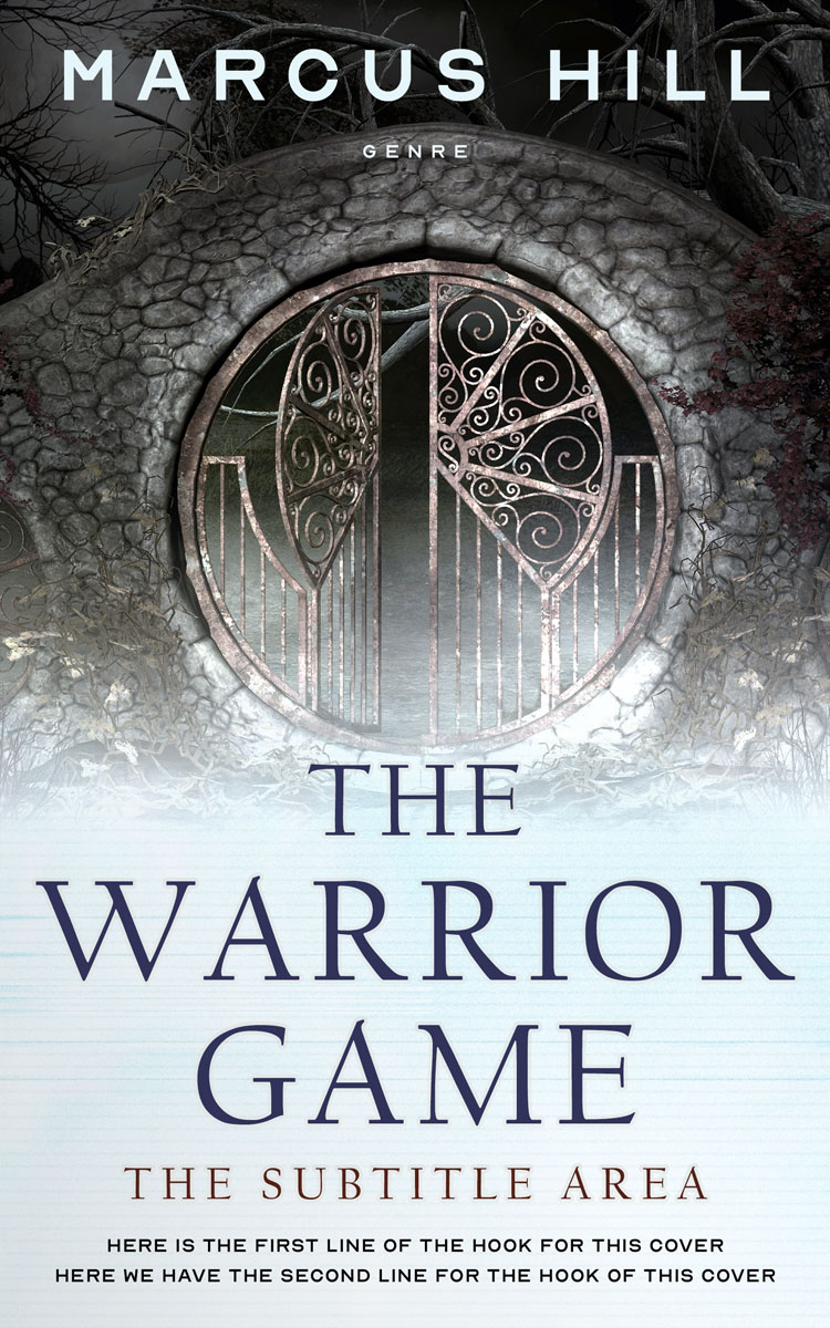 2D view of Premade Fantasy Book Cover - Shark