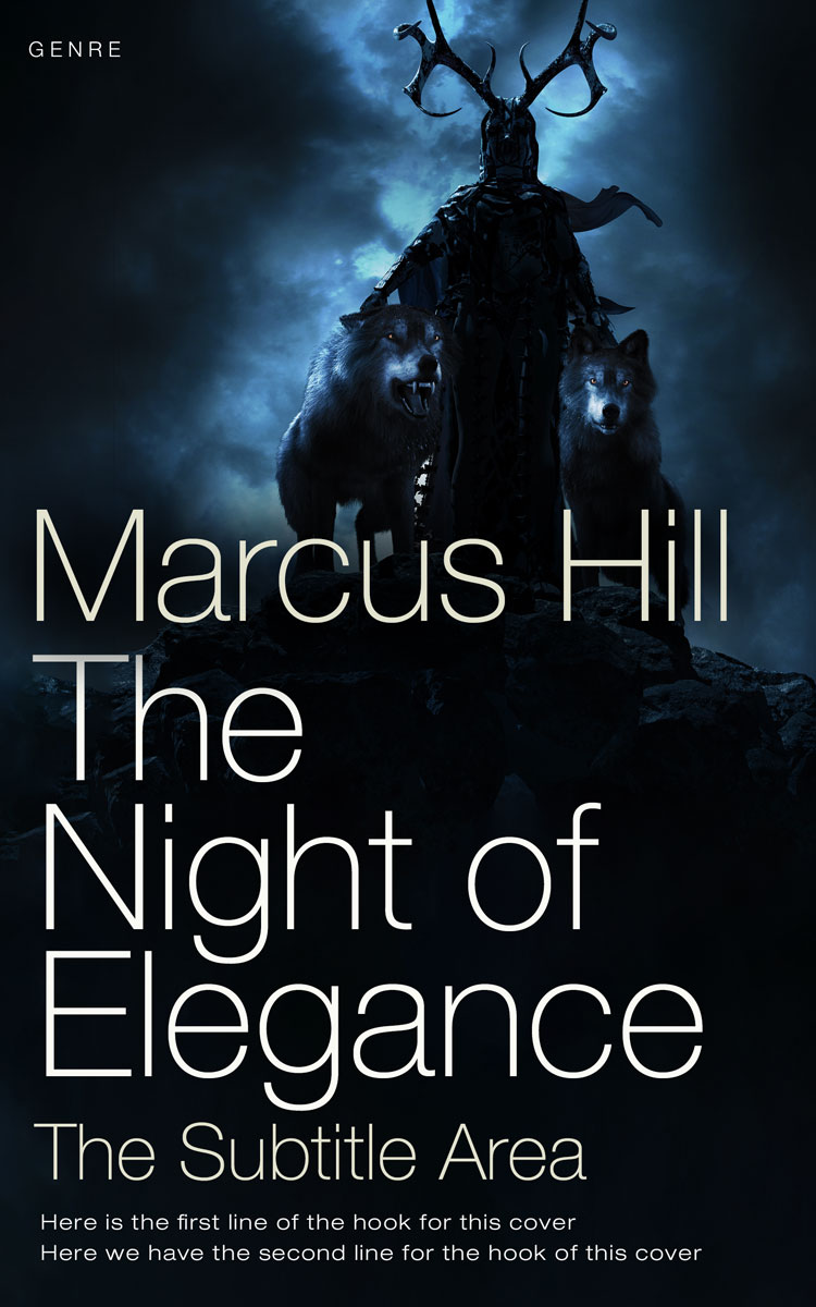 2D view of Premade Fantasy Book Cover - Ebony