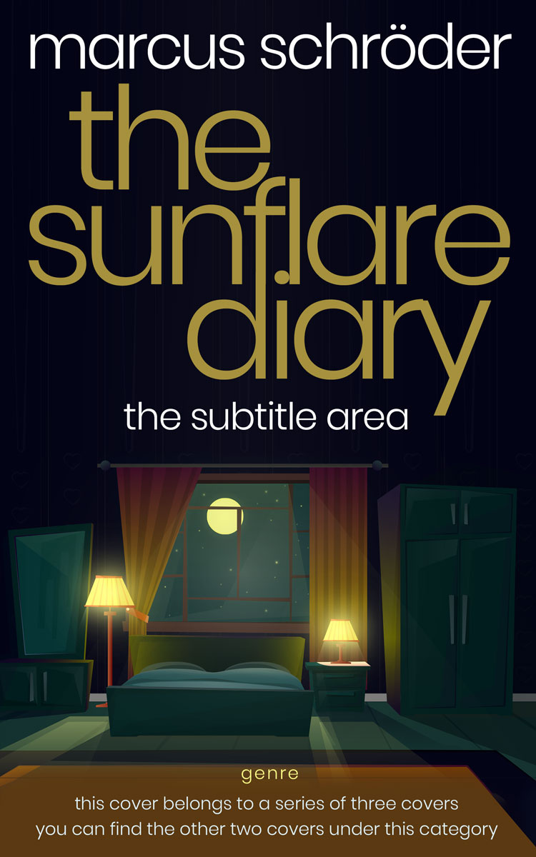 2D view of Premade Chick Lit Book Cover - Shark