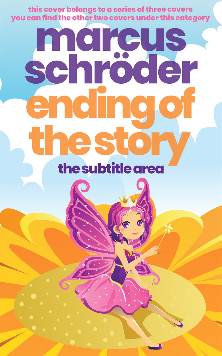 2D view of Premade Fantasy Book Cover - Saffron