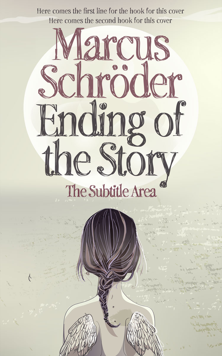 2D view of Premade Teen & Young Adult Book Cover - Moon Mist