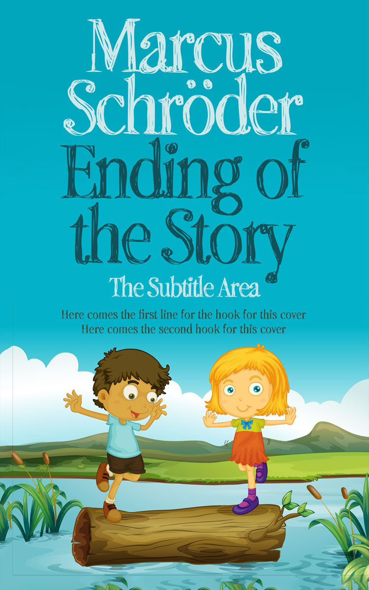 2D view of Premade Children's Book Cover - Coriander