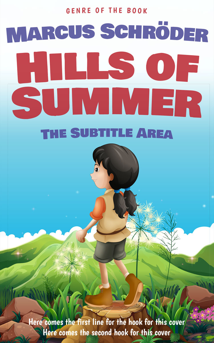 2D view of Premade Children's Book Cover - Viking