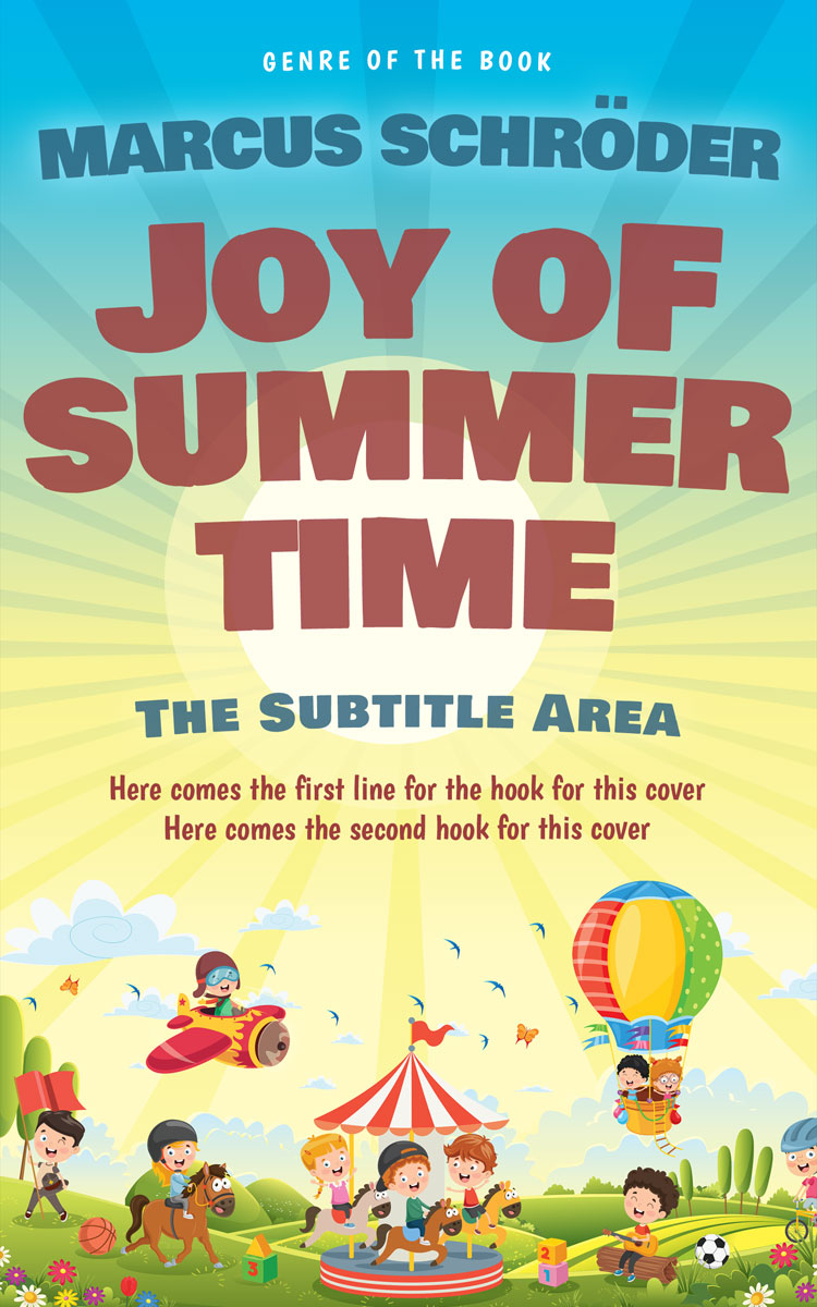 2D view of Premade Children's Book Cover - Mint Julep