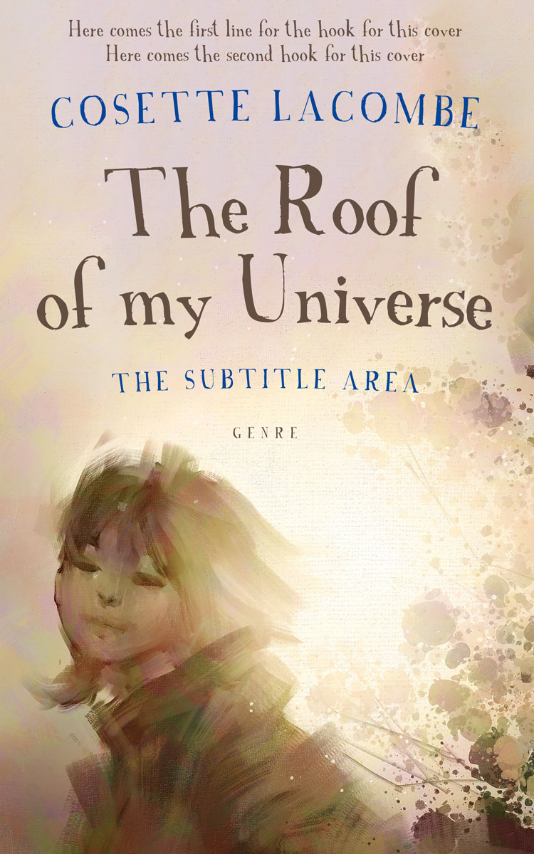 2D view of Premade Teen & Young Adult Book Cover - Stark White