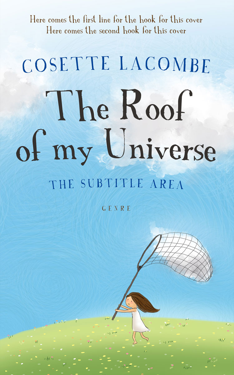 2D view of Premade Children's Book Cover - Powder Blue