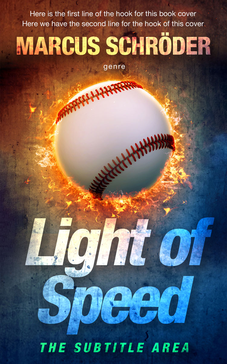 2D view of Premade Sports & Fitness Book Cover - Tuna