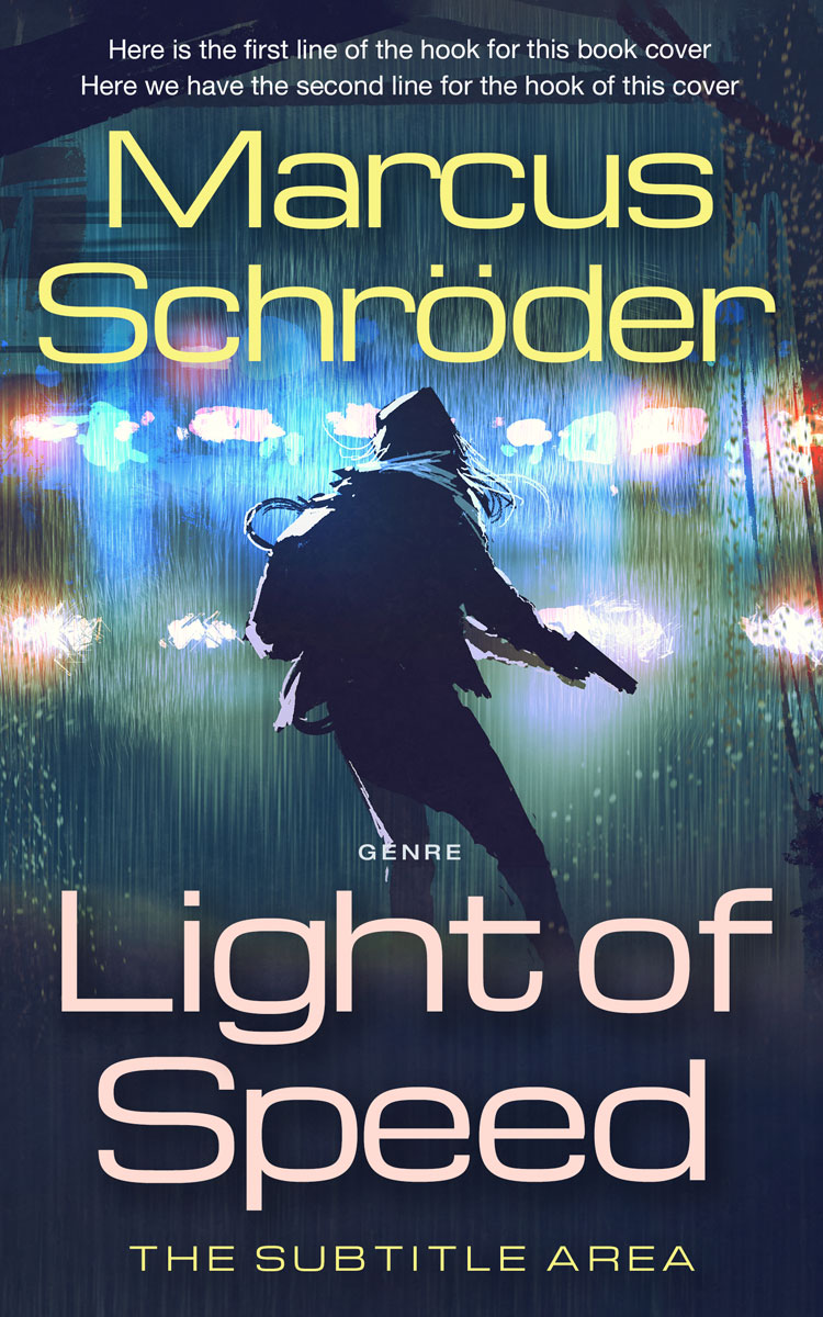 2D view of Premade Mystery & Thriller & Suspense Book Cover - Pickled Bluewood