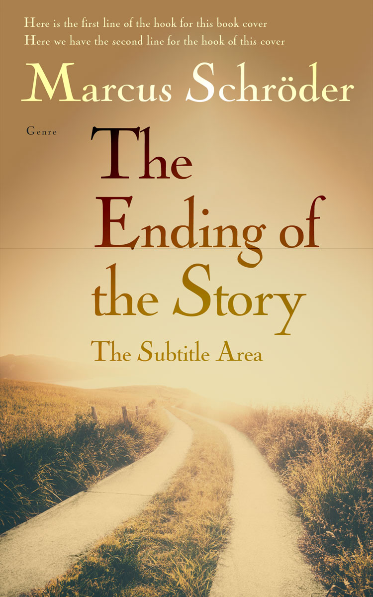 2D view of Premade Literary Fiction Book Cover - Tan