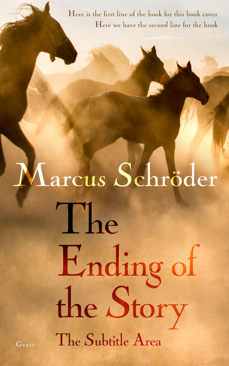 2D view of Premade Western Book Cover - Tussock