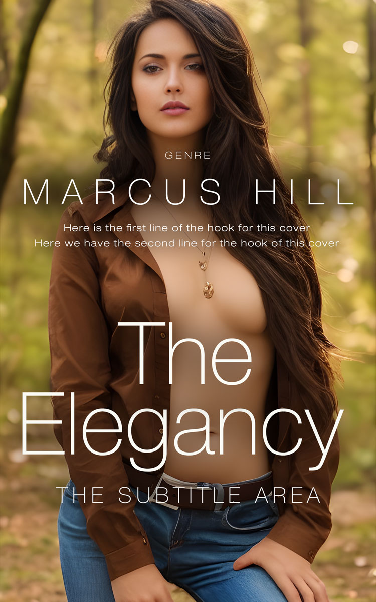 2D view of Premade Erotica Book Cover - Old Copper