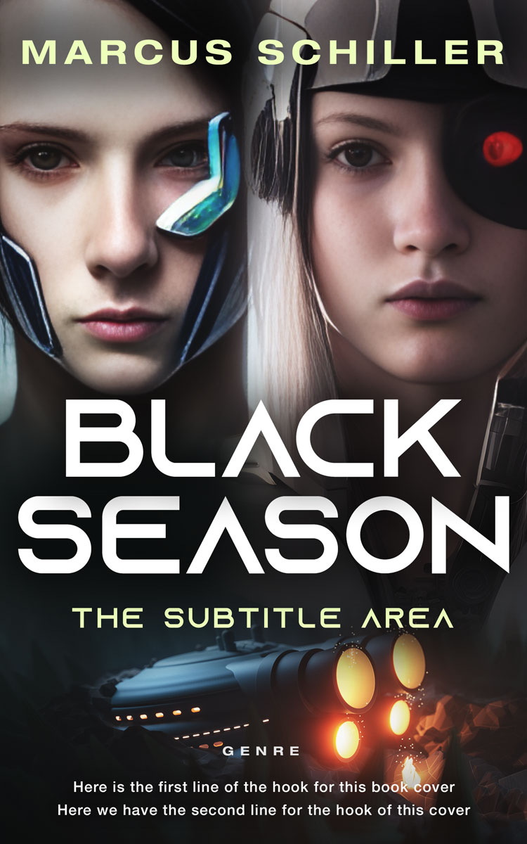 2D view of Premade Science Fiction Book Cover - Thunder