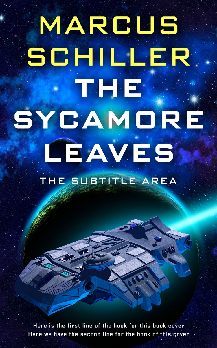 2D view of Premade Science Fiction Book Cover - Black Pearl