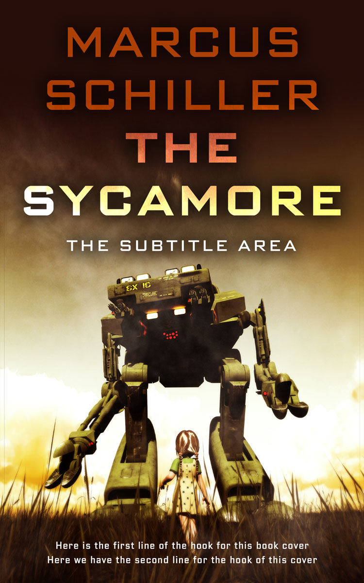 2D view of Premade Science Fiction Book Cover - Brandy