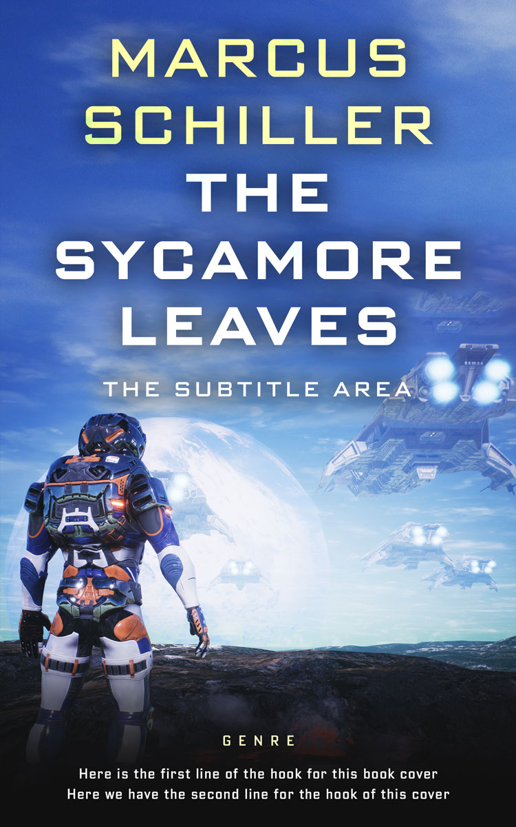 2D view of Premade Science Fiction Book Cover - San Marino