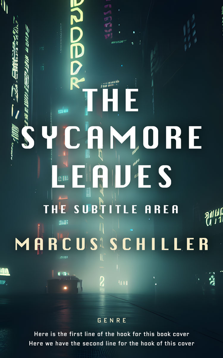 2D view of Premade Science Fiction Book Cover - Gable Green