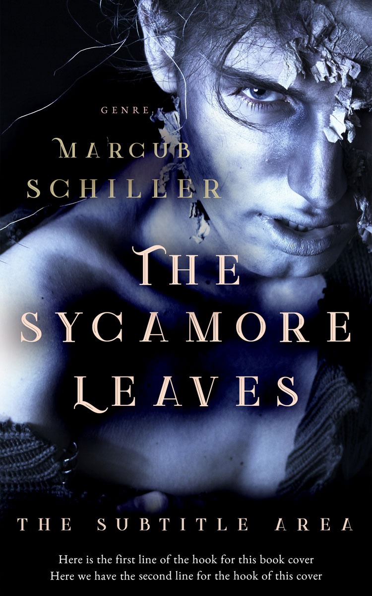 2D view of Premade Horror Book Cover - Blue Haze