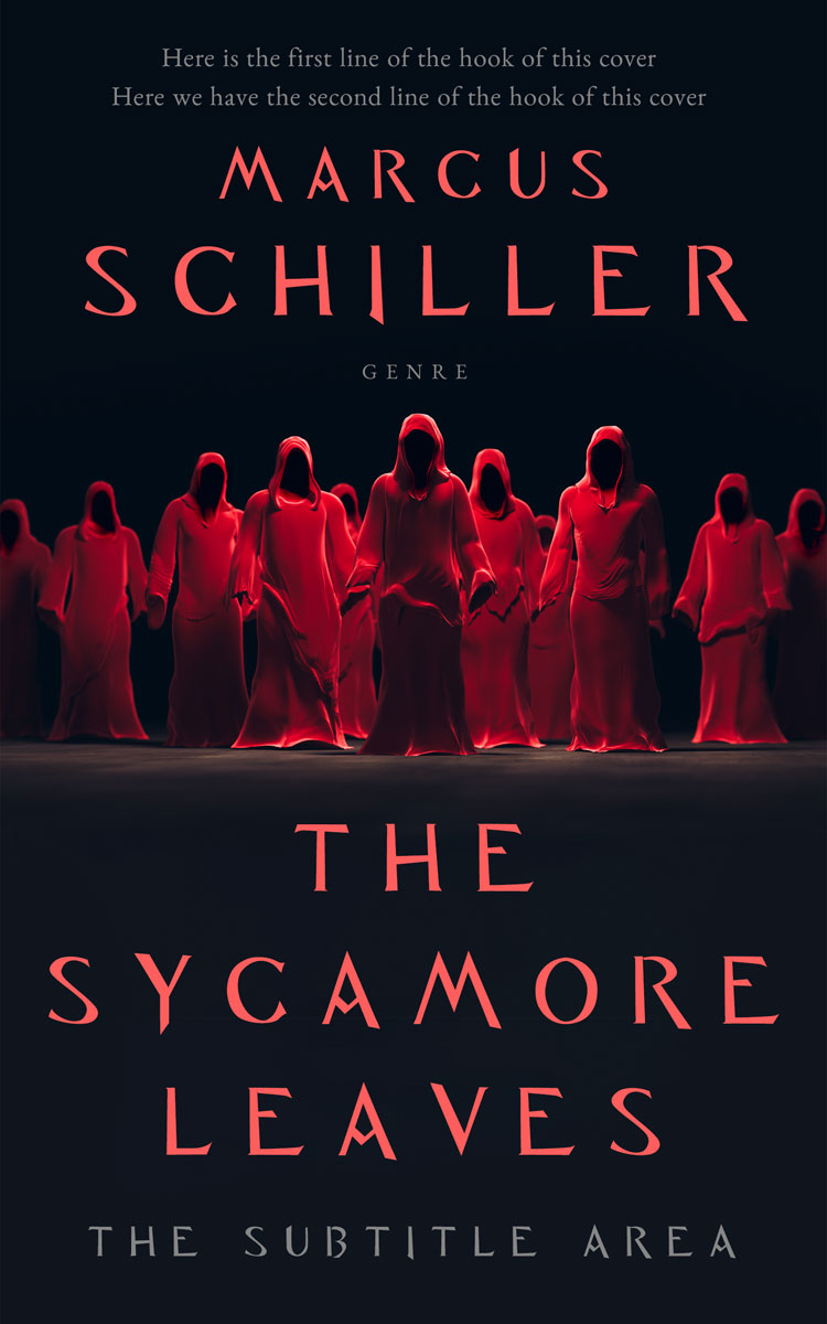 2D view of Premade Horror Book Cover - Cinder