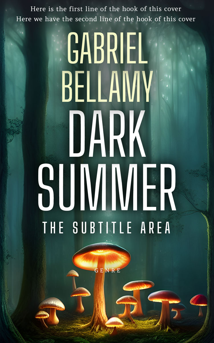 2D view of Premade Fantasy Book Cover - Te Papa Green