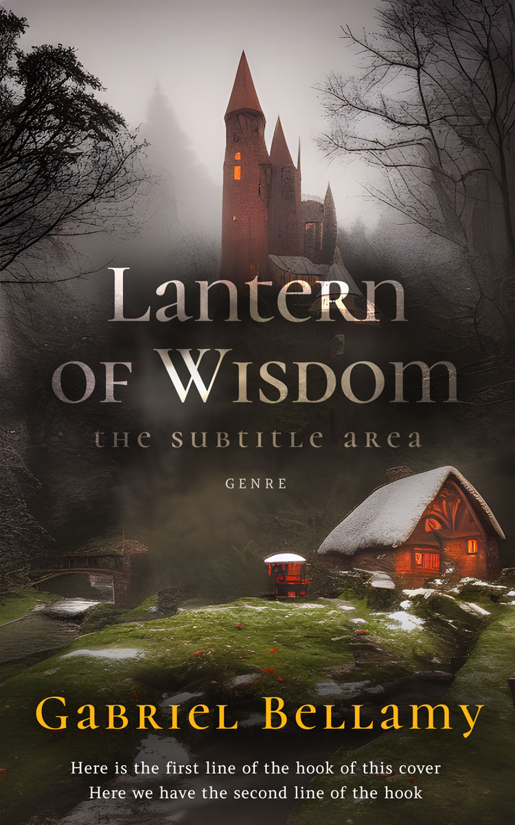 2D view of Premade Fantasy Book Cover - Birch