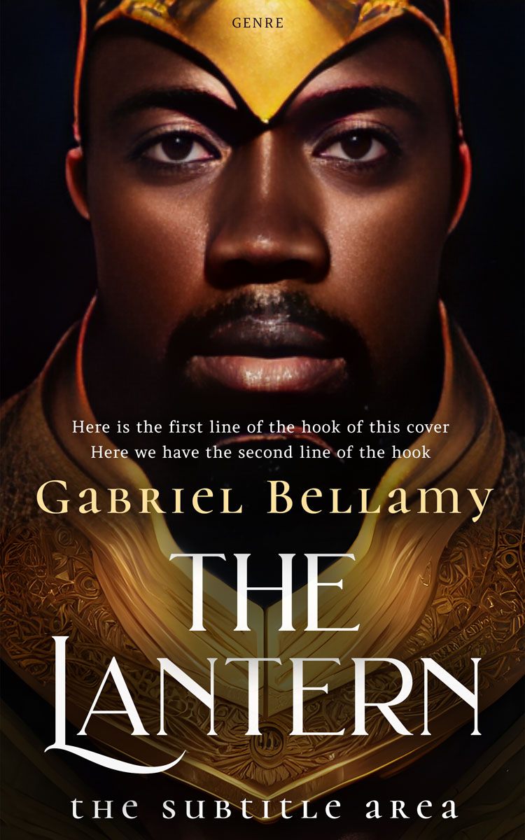 2D view of Premade Fantasy Book Cover - Coffee Bean