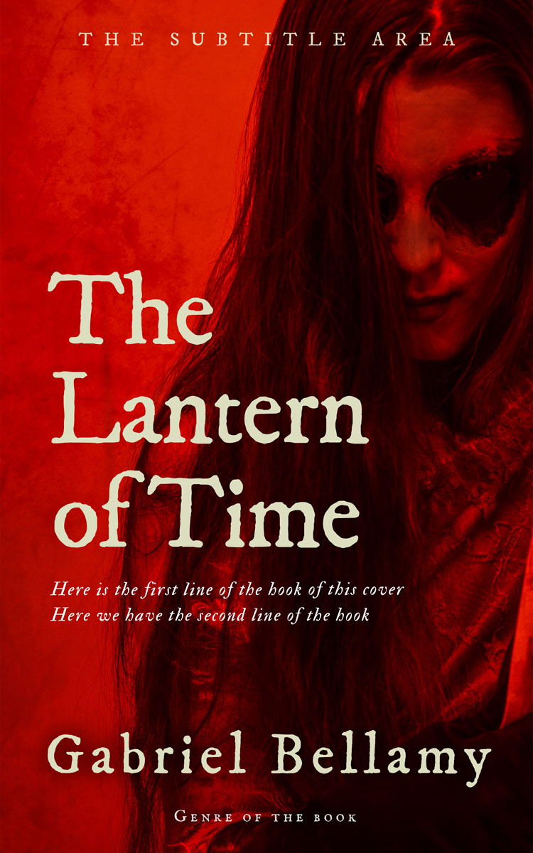 2D view of Premade Horror Book Cover - Punch