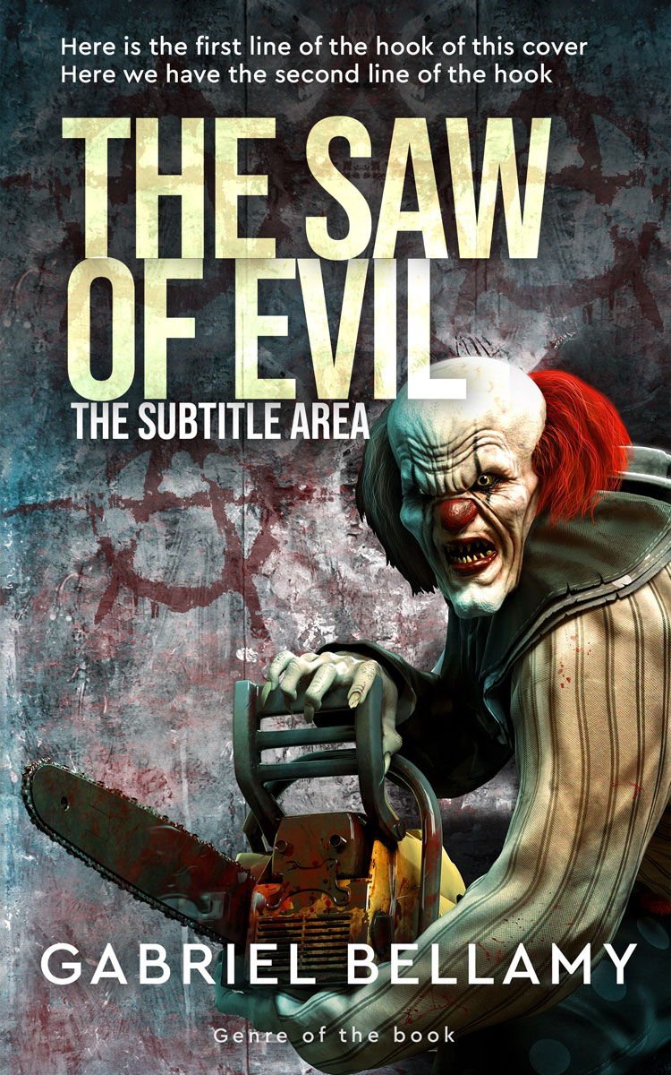 2D view of Premade Mystery & Thriller & Suspense Book Cover - Heavy Metal